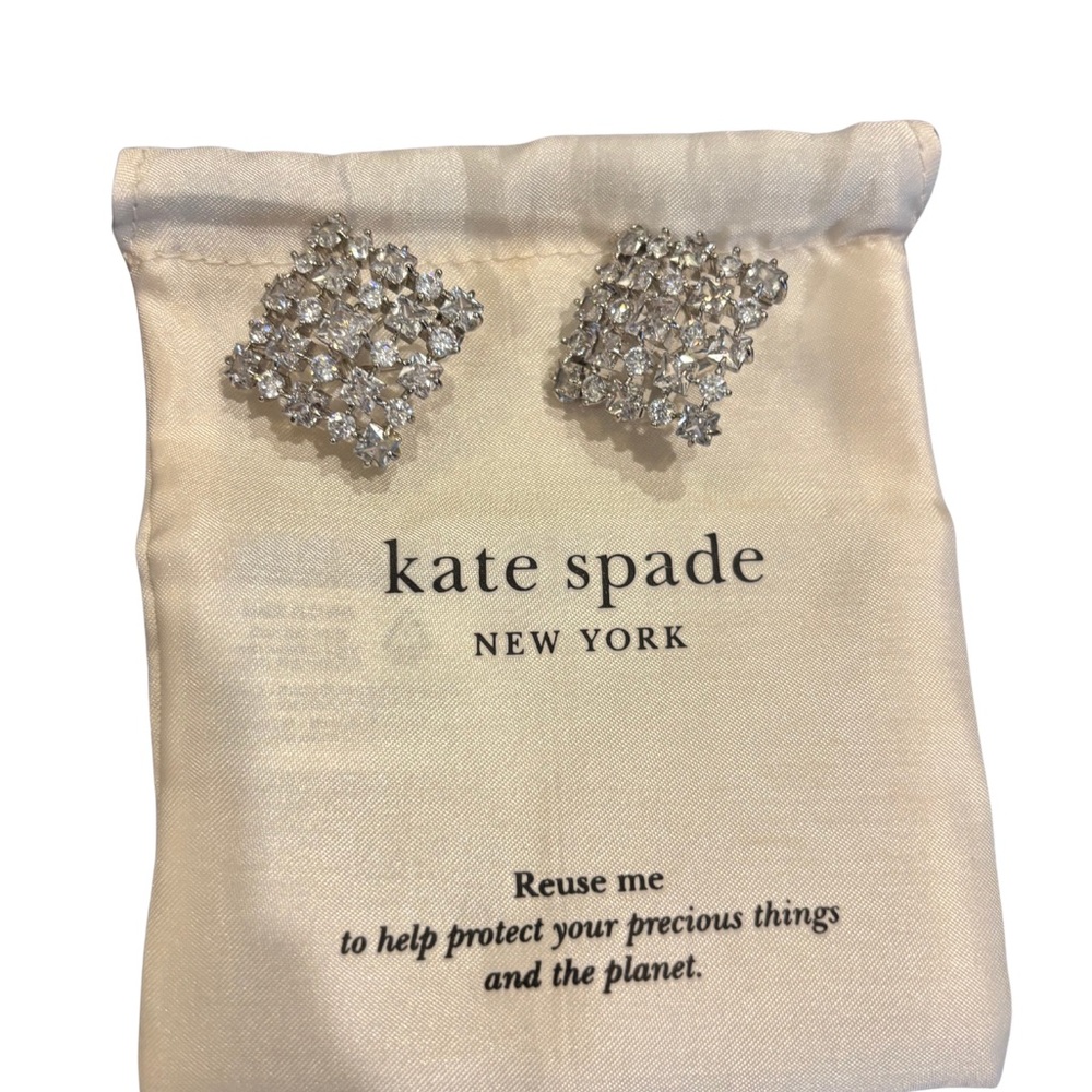 Kate Spade Silver Cluster Earrings